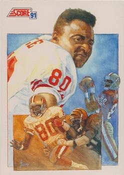Jerry Rice San Francisco 49ers 1991 Score NFL The Leader #665